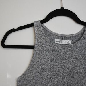 Heather Grey Soft Casual Sleeveless Dress